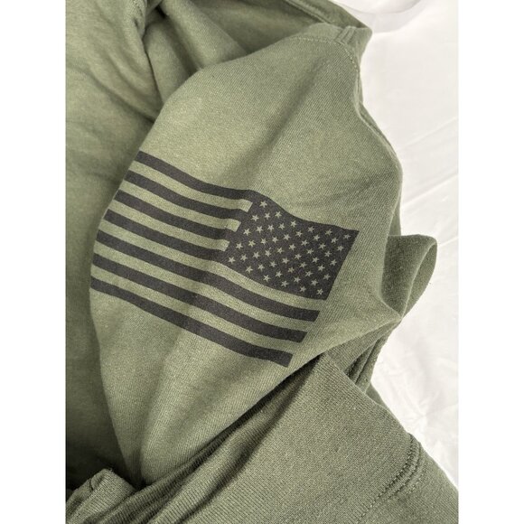 Grunt Style Men’s XXL Green Lucky Devil Hoodie Sweatshirt USMC Military Tattoo - Picture 10 of 15